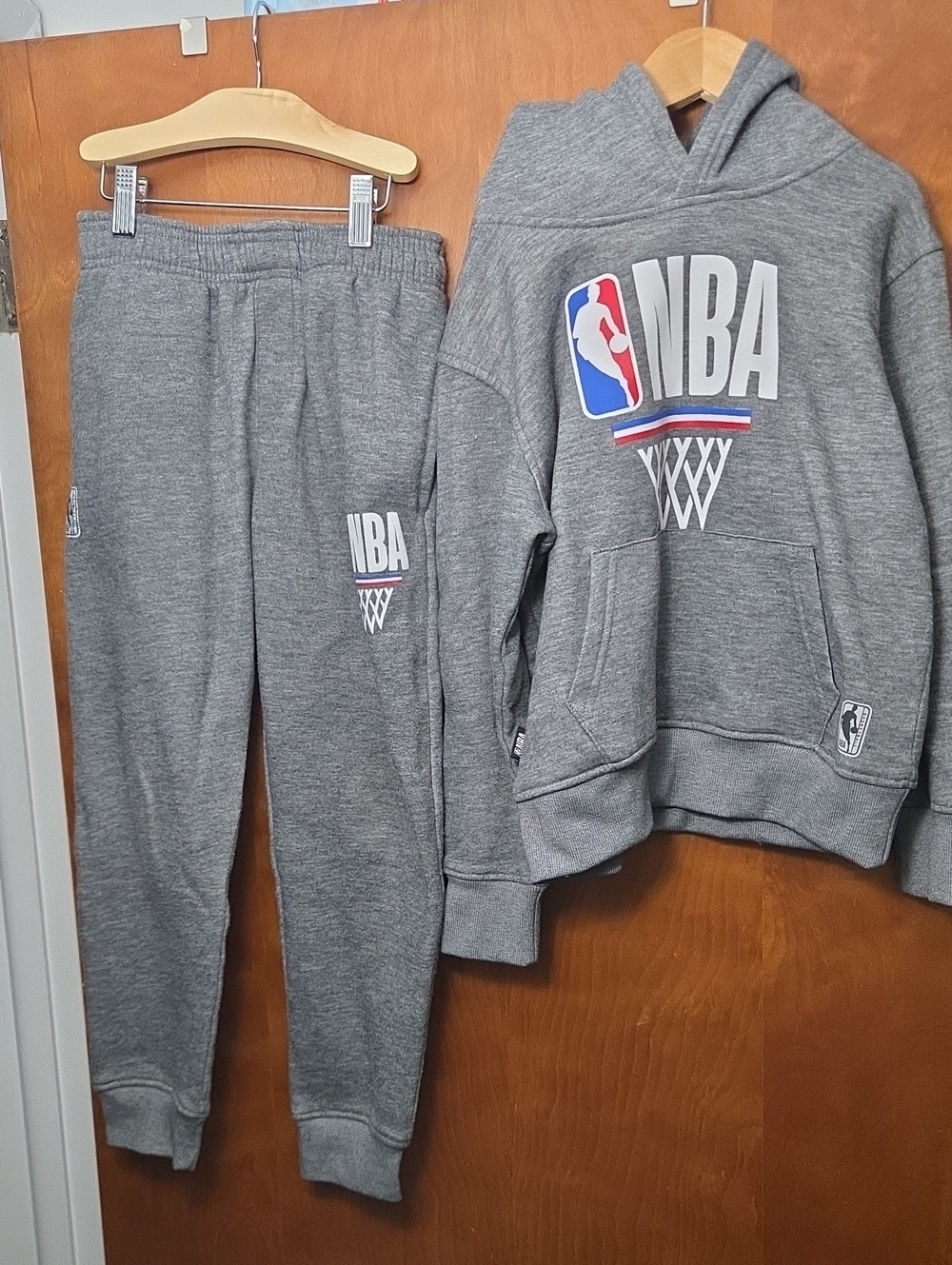 NBA Gray Kids Sweatshirt & Joggers Set with Logo